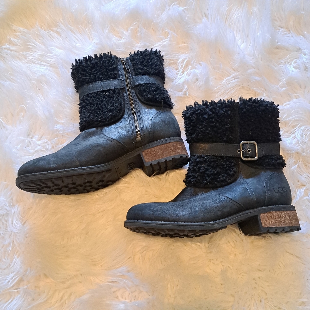 UGG Women’s Elings Black Boots